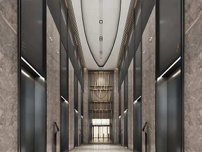 Elevator hall model