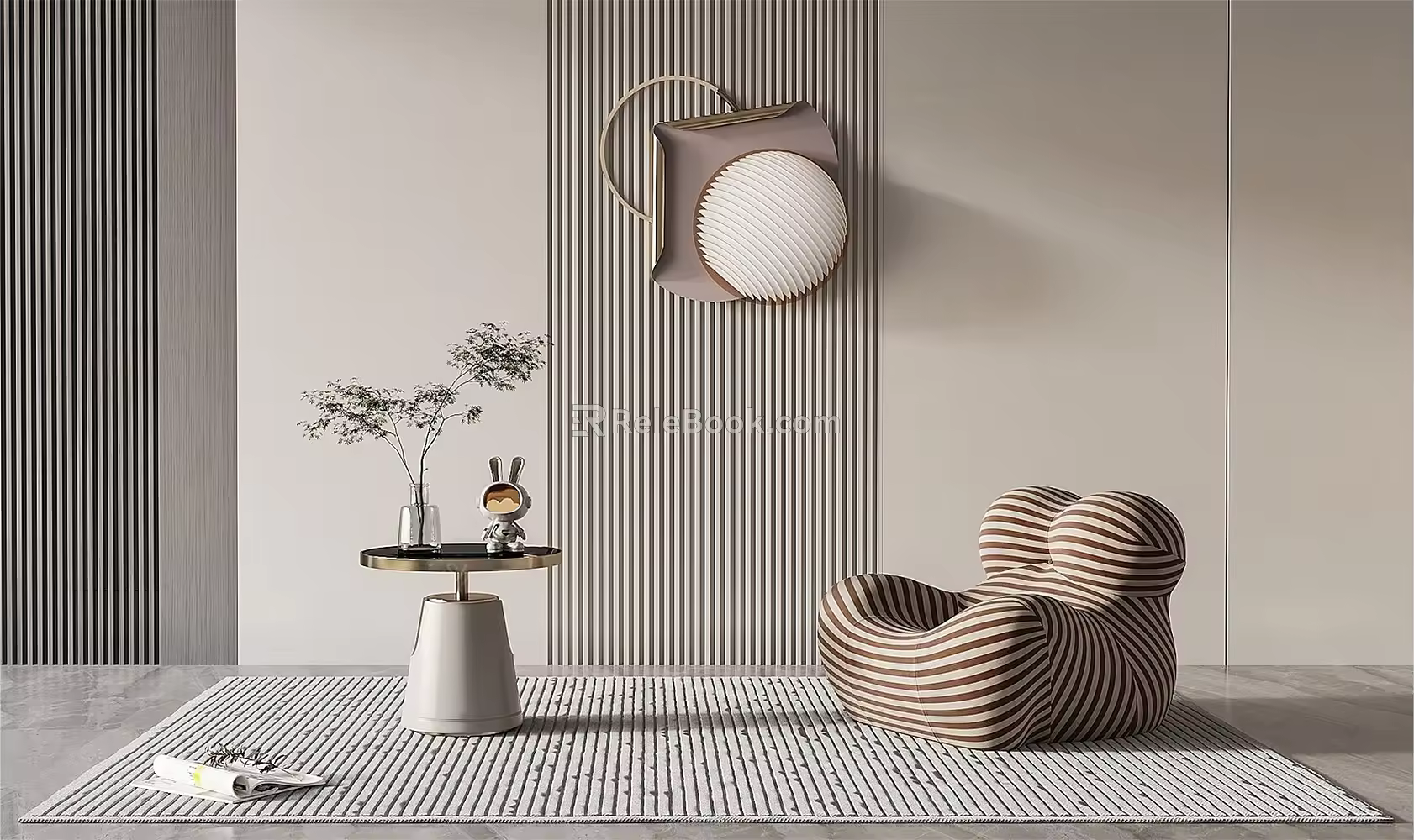 Modern single sofa 3d model