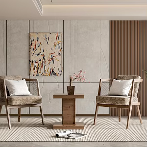 Leisure chair combination 3d model