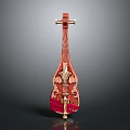 Modern String Instrument Cartoon String Instrument Animation String Instrument String 3d model