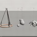 Modern Minimalist Chandeliers With Circular Spherical And Geometric Shapes For Interior Decorative Lighting