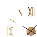 Minimalist Wall Clock Design With Roman Numerals And Black Hands On White Dial