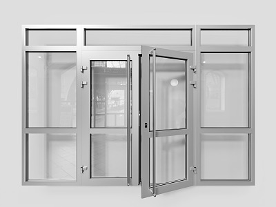 Modern double door glass door model