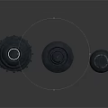Black Rubber Equipment Components With Cylindrical Shape And Different Sizes Roll And Round Parts