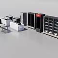 Modern Kitchen Appliances Collection Including Refrigerator Stove Sink And Cabinet