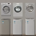 Haier Washing Machines Various Models Including Front Load And Top Load In White And Beige