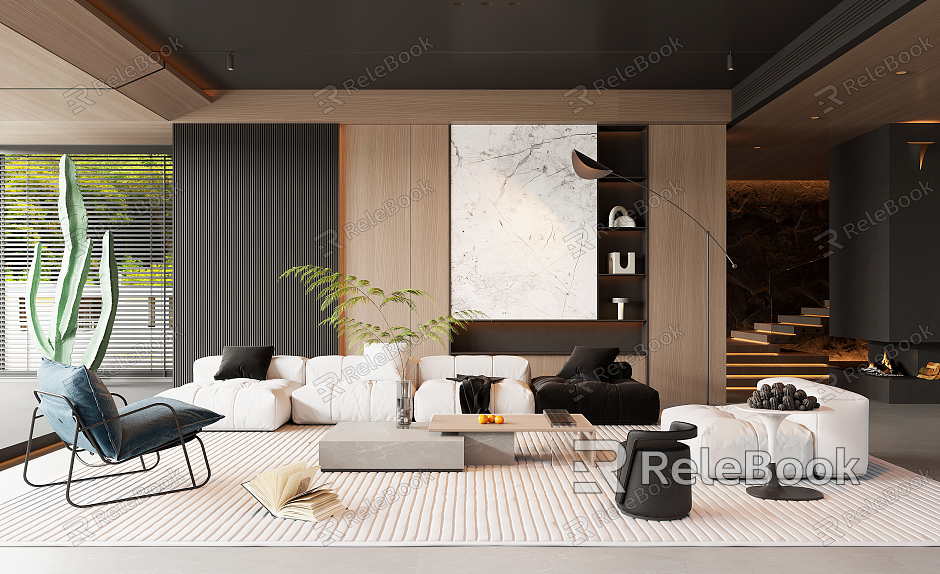 modern living room model