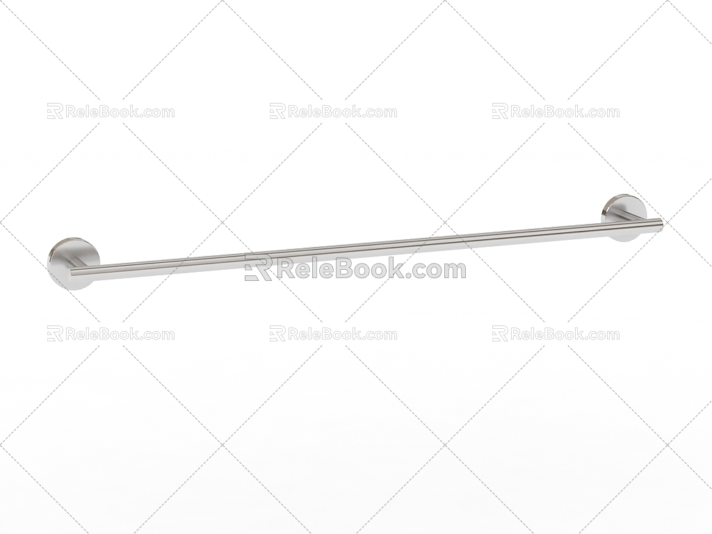 Modern Towel Bar 3d model