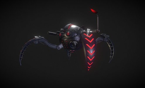 Weapons Mechanical Spider 3d model