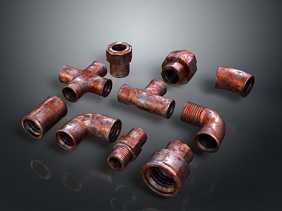 Pipe water pipe valve iron pipe fitting flange tee joint pipe water pipe valve model