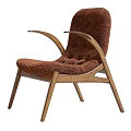 Comfortable Modern Solid Wood Frame Soft Boucle Leisure Armchair With Multiple Fabric Color Choices
