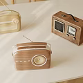 Radio Audio Retro 3d model