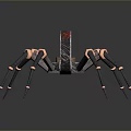 Robot Spider Robot Mecha Spider Science Fiction Spider Mechanical Spider Battery Spider Tower Defense 3d model