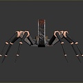 Robot Spider Robot Mecha Spider Science Fiction Spider Mechanical Spider Spider Battery Spider Tower Defense 3d model