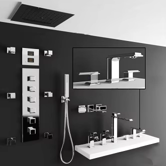 Shower Faucet 3d model