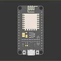 Computer Circuit Board With Integrated Chip Pins And Interface Components