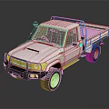 White Single Cab Pickup Truck With Open Cargo Bed Exterior Design