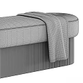 Bench and futon Nala by Westwing Collection 3d model