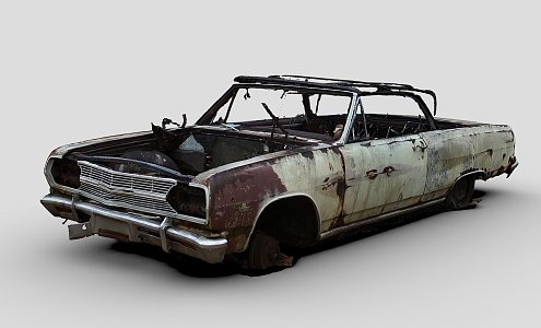 Rusty convertible 3d model