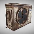 Air conditioning external machine external machine air conditioning external air conditioning compressor outdoor machine outdoor compressor low face number low model simple model game video level super realistic 3d model