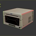 DUP White Compact Microwave Oven With Modern Glass Door And Control Panel