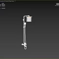Modern Bathtub Design With Shower System And Chrome Faucet Fixtures