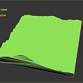 Topographic Terrain 3D Model Featuring Mountain Ranges Contour Lines And Geographic Details