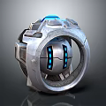 Modern camera monitor head security monitoring 3d model