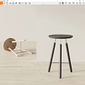 Bar stool 3d model