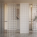 Modern Glass Tile Partition Glass Tile Glass Tile Decorative Wall Precast Glass Tile Custom Glass Tile 3d model