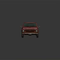 Rusty Red Vintage Truck With Weathered Exterior And Classic Design