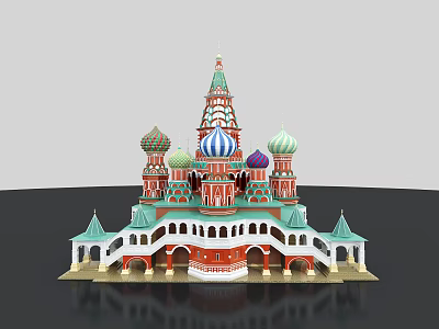 Church Architecture Church 3d model
