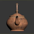 Classic Copper Teapot With Wooden Handle And Retro Design For Daily Use Appliance