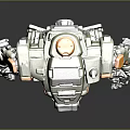 Modern Robot Mech Warrior Mech Soldier Machine Battlearm Mechanical Battlearm 3d model