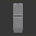 White Frame Security Gates With Red Indicator Lights And Blue Base