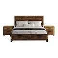 Modern Other Bed Bedroom Country Wood Frame 3d model