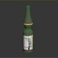 Medical Device Vitamin A Palmitate Glass Vial With Brown Body White Label And Barcode