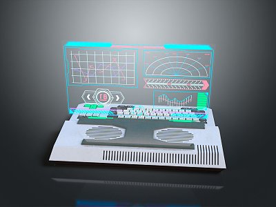 Sci-fi Computer Sci-fi Computer Home Computer Peripherals Hardware 3d model