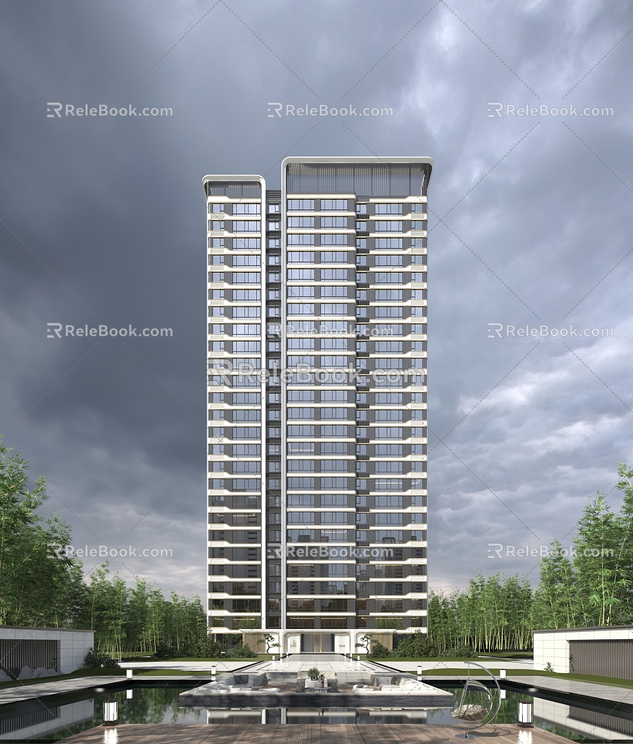 Residential High-rise Residential 3d model