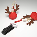 Modern Keychain Business Elk Bell Keychain 3d model