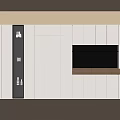 Modern Bookcase Sideboard Wine Cabinet 3d model