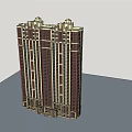 Modern High Rise Building Exterior With Decorative Facade And Residential Design