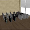 Gate access control machine 3d model