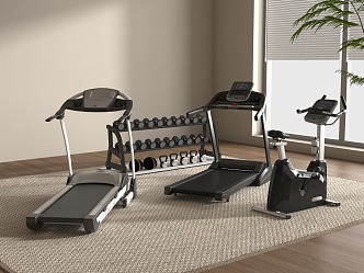 Treadmill Fitness Equipment 3d model