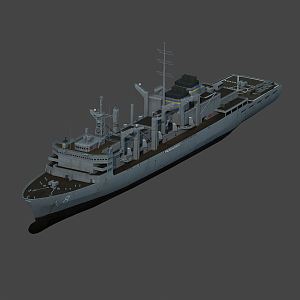 modern supply ship supply tanker 3d model