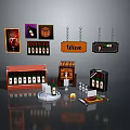 Elegant Wine Cellar Scenery With Wooden Barrels Bottles And Sign