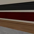 Various Colored Decorative Wall Lines In Black Gray Brown And Wood Tones