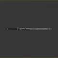 Futuristic Black Weapon 3D Render With Scope Long Barrel And Tactical Design 3d model