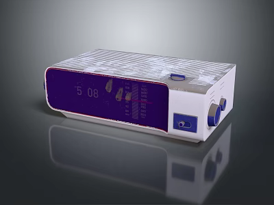 High Quality Headphone Speaker With Digital Display Volume Control Knobs And Compact Design 3d model