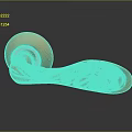 High Quality Decorative Brass Door Handle With Intricate Floral Design For Hardware Tools Applications